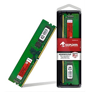 Memória RAM Para Desktop DDR4, Cap 16GB, 3200MHz, Keepdata, CL22, Verde - KD32N22/16G