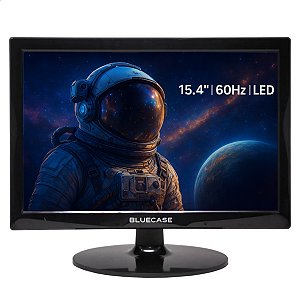 Monitor 15.4" HD, Bluecase, 60Hz, 5ms, VGA e HDMI, VESA, Preto - BM154K4HVW