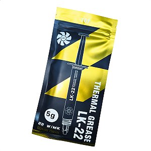Pasta Termica Seringa, 5g, Thermal Grease LK-22 TOP, 22w/mk, Alta Performance Extrema, Cinza