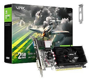 Placa de Vídeo 2GB GDDR3, Vinik, GT610, NVIDIA GeForce, 64-bit, HDMI/DVI/VGA - GPUVK6102GBLP