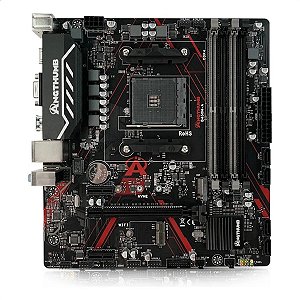 Placa-Mãe B450M-A, Angthumb GAMING X PRO SERIES, AMD AM4, mATX, DDR4, Preto - VARTEX-B450M-A