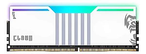 Memória RAM Gamer Para Desktop DDR4, 8GB, 3200MHz, Clanm, ARGB, Com Dissipador, CL19, Branca
