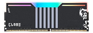 Memória RAM Gamer Para Desktop DDR4, 8GB, 3200MHz, Clanm, ARGB, Com Dissipador, CL19, Preto