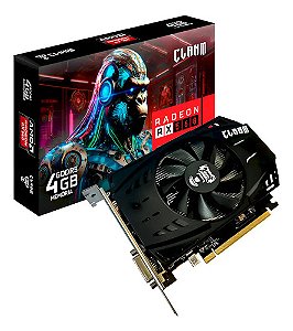 Placa de Vídeo 4GB GDDR5, Clanm, RX560, AMD RADEON, 128-bit, HDMI, DVI e DP
