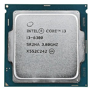 Processador Intel Core i3-6300, 3.8GHz, Cache 3MB, Duo Core, 4 Threads, LGA 1151, Vídeo Integrado, OEM