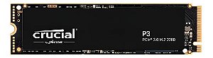 SSD NVMe, Cap 4TB, Crucial P3 PLUS, M.2 2280, PCIe 4.0, Leitura: 5.000MB/s, Gravação: 4.200MB/s - CT4000P3SSD8