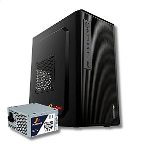 Gabinete Office Com Fonte 200W, Monocron, Micro-ATX, Preto - MN1628
