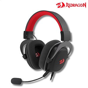 Headset Wireless Gamer, Redragon Zeus Lite, Com Fio, Preto - H510-LT