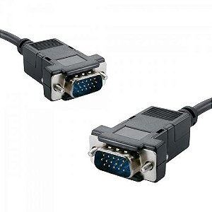 Cabo VGA HDB15M x HDB15M 10 MT Preto Com Filtro Storm