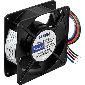 Microventilador Storm MVAC0001A 120X120X38mm 110/220Vac Preto