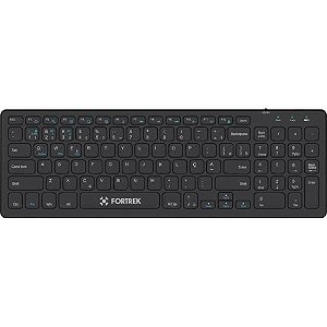 Teclado Sem Fio Office Fortrek KB11 Full Bluetooth Preto