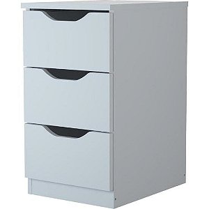 Gaveteiro Com 3 Gavetas Multivisão Branco
