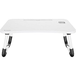 Mesa para Notebook Portátil Fortrek Lapdesk com Gaveta Embutida Branco