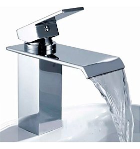 Dc-6006b Torneira Banheiro Monocomando Cascata Quadrada Cromado