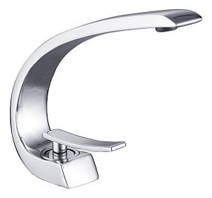 Dc6018a Torneira Banheiro Monocomando Meia Lua Cromada