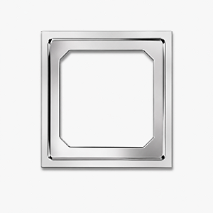 Porta Grelha Quadrado 15x15 cm em Aço Inox Cromado