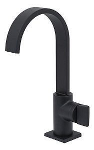 Mf1136 Torneira Banheiro Curva U Fina Preto Fosco