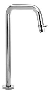 Mf1238  Torneira Banheiro Cromada Quadrada Abre Bico