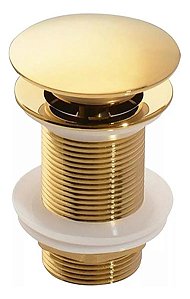Mf9312 Valvula Click P/lavatorio 7/8 Zamak Tampa Externa Dourado
