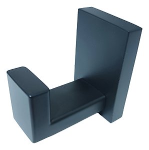 Mf9566 Cabide Quadrado Para Toalha Rosto E Banho Preto Fosco