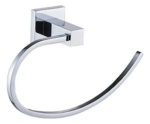 Porta Toalha De Rosto E MÃos Quadrado Inox Cromado