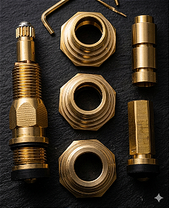 Salva Registro Universal Chuveiro Pressão Zamak Bronze