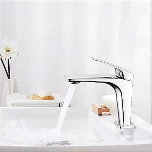 Torneira Banheiro Monocomando Slim Inox Metal Cromado