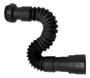 Sifão Extensível Flexível Universal Preto Tanques E Pias
