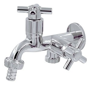 Torneira Para Tanque E Jardim 2 Saidas