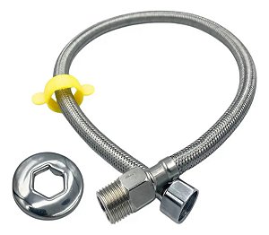 Engate Flexível em Aço Inox Trançado 60cm Macho x Fêmea 1/2"