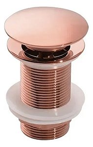 Valvula Click P/lavatorio 7/8 Zamak Tampa Externa Rose Gold