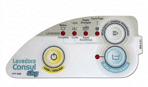 Painel Decorativo Adesivo Branco Lavadora Consul CWE06A 326031544 P0568