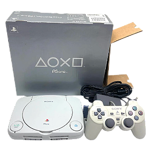 PlayStation 1 Slim PSone SCPH-100 Japonês – Completo na Caixa – Serial Batendo