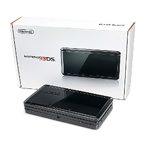 Nintendo 3ds Nintendo 3ds Standard Cosmo Black Japonês Completo Com Serial Batendo