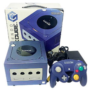 Gamecube DOL-001 japonês Standard Azul Caixa Original com caixa interna