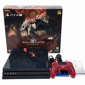 Console Playstation 4 PRO Edição Monster Hunter World (USADO)