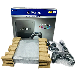 Console PS4 Slim 1TB Days Of Play Modelo CUH-2200B Japonês