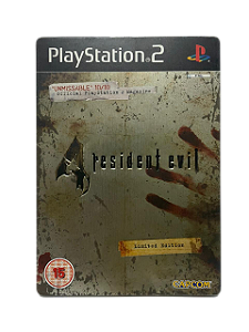 RESIDENT EVIL 4 EDIÇÃO LIMITADA BOX METÁLICO - PS2 (USADO)