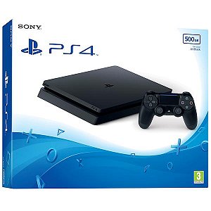 CONSOLE SONY PLAYSTATION 4 SLIM 500GB Lacrado (IMPORTADO)