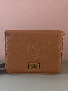 Bolsa Feminina Caramelo em Material Sintético