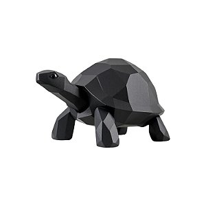 Escultura Tartaruga Geométrica Cores Em Plastico Decorativa