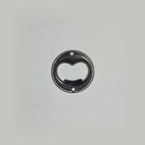 ABRIDOR METÁLICO REDONDO PRATA VELHO