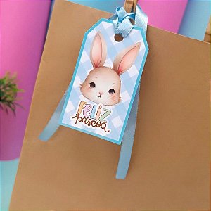 Kit Tag Personalizada de Páscoa - 4x7 cm – 16, 32 e 48 Unidades