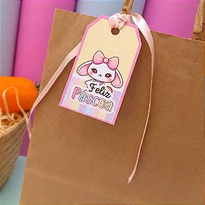 Kit Tag Personalizada de Páscoa - 4x7 cm – 16, 32 e 48 Unidades
