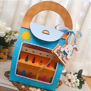 Bolsa de Páscoa com Kit de Colorir - Coelhinho