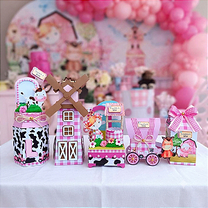 Kit Festa Fazendinha 3 | Linha Safira |Lembrancinhas Personalizadas | Premium