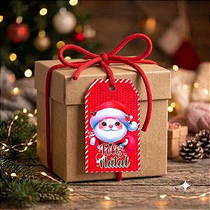 Kit Tag de Natal 4x7cm | Feliz Natal | Mimo para Presentes , Lembrancinhas e decoração de natal |enfeites de natal |Premium