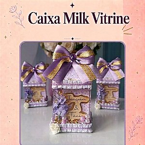 Kit Festa |Linha Diamante | Caixa Milk Vitrine | Lembrancinhas Personalizadas | Premium