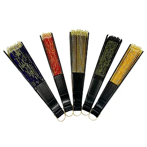 Leques de Luxo Maniago com Detalhes Brilhantes