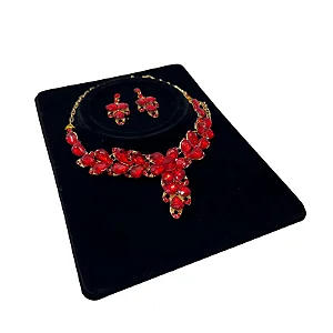 Conjunto Colar e Brinco de Strass